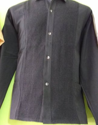 CAMISA ML ALGODÓN PANAL NEGRO