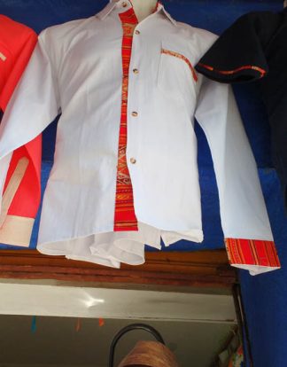 CAMISA ML APLIQUE ALGODÓN BLANCO