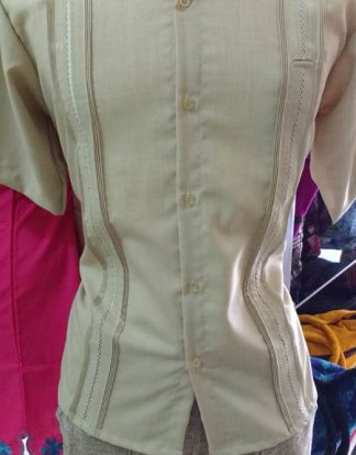 GUAYABERA LINO CHIPRE NUEZ
